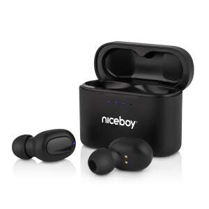 Niceboy HIVE Podsie 3 black wireless earbuds with charging case - Headphone and Bluetooth Speaker