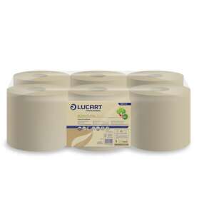 6 tekercs LUCART EcoNatural 19 CF kéztörlő, 2 rétegű, havanna barna, újrahasznosított papír, EU Ecolabel - Papírtörlő
