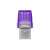 Kingston DataTraveler MicroDuo 3C 256GB USB kľúč s konektormi USB-A a USB-C, fialový