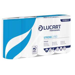 LUCART Toilettenpapier, 2-lagig, kleine Rollen, 8 Rollen, LUCART "Strong 2.150", weiß 47634487 Toilettenpapier