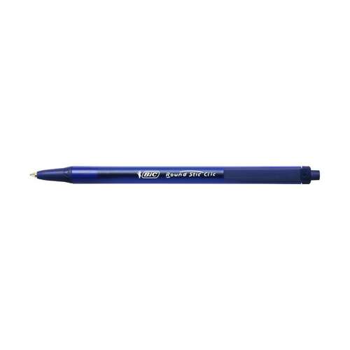 Синя химикалка BIC Round Stic Clic