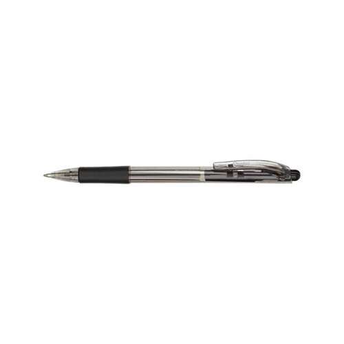 PENTEL Guľôčkové pero, 0,35 mm, tlačidlové, PENTEL "BK417", čierne