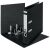 Open Leitz 180 Recycle black Lever Arch File, A4, 50mm, showing mechanism