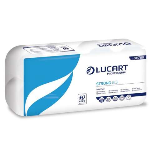 Lucart Strong 8.3 hârtie igienică cu 3 straturi 8 role