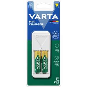 VARTA Batterieladegerät, AA/AAA, 2x2100 mAh AA, VARTA "Mini" 47635192 Akkuladegeräte