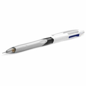 BIC 4 Colours 3+1 HB Pen - Angled view of the multifunctional pen with mechanical pencil - Pen