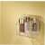 Clear acrylic spice rack mounted on a wall with 3M Scotch Fix transparent double-sided mounting tape