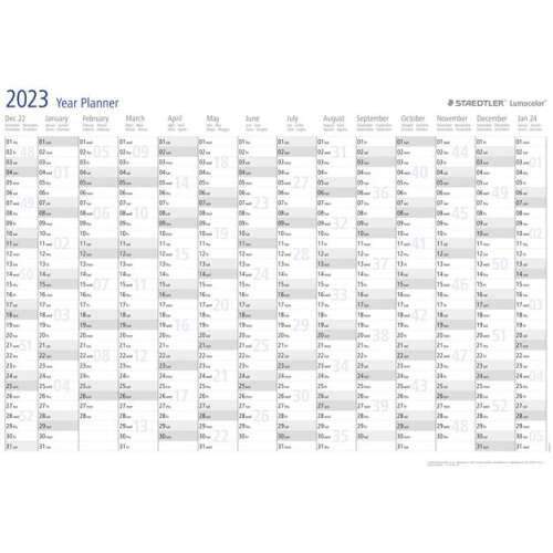 STAEDTLER Planificator anual 84x60 cm, STAEDTLER "Lumocolor® 2023" 47636254
