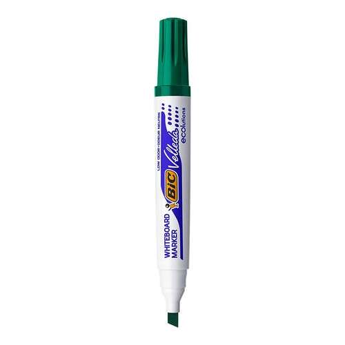 Marker BIC do tablic i flipchartów, 1,1-5,6 mm, ścięty, BIC "Velleda ecolutions", zielony