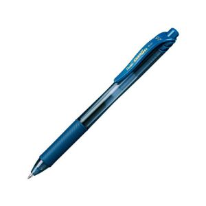 Angled view of Pentel EnerGelX BL107 dark blue gel pen - Pen