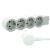 LEGRAND Distribution strip, 4 sockets, 1.5 m cable length, LEGRAND "Standard", white-grey 104152833