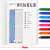 PENTEL EnerGel X BL107 gel pen, assorted colors, 0.35mm, retractable