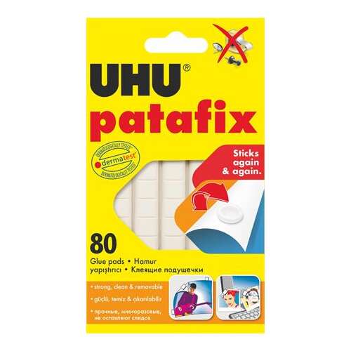 UHU Patafix biela lepiaca guma - 80 ks / balenie