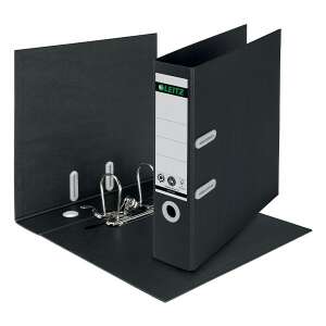 LEITZ 80 mm A4 schwarzer Recycling-Karton Ringordner - Mappen & Ordner