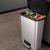 CURVER Compatta 50L pedal bin filled with waste, open lid