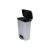 CURVER Pedal bin, rectangular, 50 l, CURVER "Compatta", black-silver 47636811