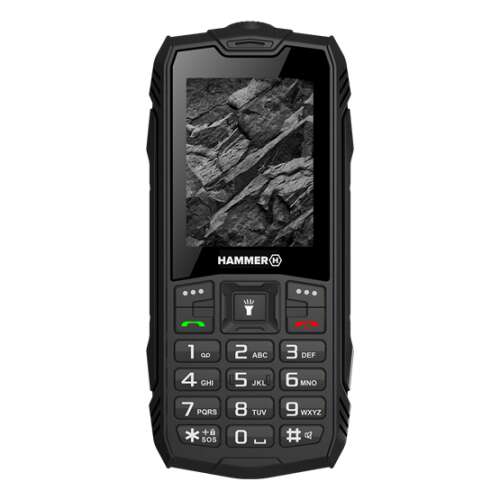 myPhone Hammer Rock Mobiltelefon, fekete
