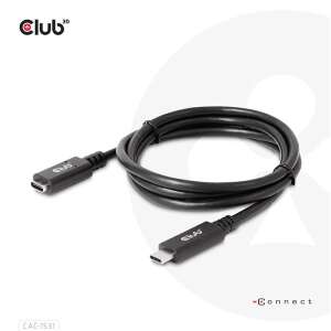 Club 3D USB Gen1 Type-C Extension Cable 5Gbps 60W(20V/3A) 4K60Hz M/F 1m/3.28ft - Computers and Accessory