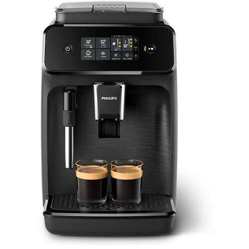 Philips Serie 1200 EP1220/00 Automatische Kaffeemaschine mit Aufschäumfunktion, Schwarz