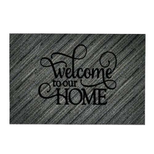 Многоцветен килим 45 x 70 cm с надпис 'Welcome to our Home'