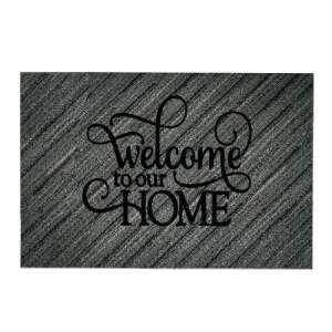 Többszínű lábtörlő 45 x 70 cm with 'Welcome to our Home' inscription - Doormat