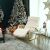 Hintaszék, nyírfából készült pihenő fotel, kényelmes relax fotel, bézs 60644578