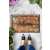 Welcome doormat with floral design, 45 x 70 cm