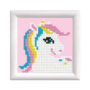 Diamond Dotz Starterset Diamond Painting Bild mit Rahmen, Pony