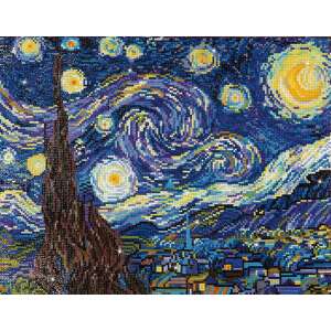 Set de pictură cu diamante cu Noaptea înstelată a lui Van Gogh - Seturi de artă și artizanat