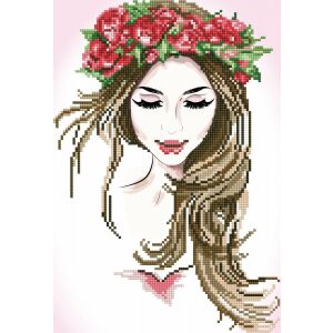 diamond painting, flower girl 144951015 - Diamond Dotz