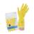 Mănuși de cauciuc Vileda Contac, galbene, 50 perechi