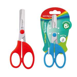 Keyroad Linkshänder Schere, 13 cm, Stumpfe Spitze, Linkshänder, Rot und Blau - Scheren