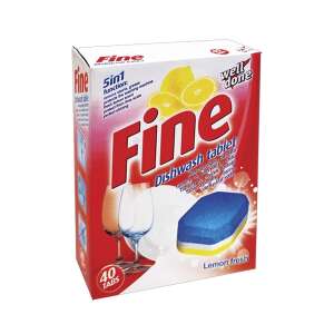 Fine Mosogatógép tabletta 40 db citrom illattal 5 az 1-ben - Well Done