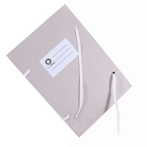 Bluering A4 ribbon-bound document cover with 1.5m ribbon, grey