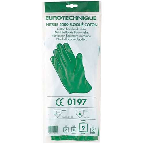 Gumové rukavice odolné voči chemikáliám l nitril green_eurotechnique 47665737