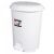 Plastic trash bin with pedal 12 litres white up125 47669155