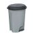 Pedal Bin Plastic 6 Liter Grey up124 122507956