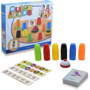 Quick Cups Gyorsasági Ügyességi Társasjáték - 4 Fő