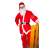 Felnőtt Mikulás ruha sapkával és szakállal