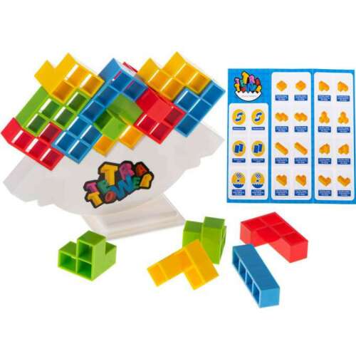 Hra Tetra Tower, farebné bloky, logická hra pre deti, zábava pre celú rodinu