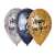 Happy New Year balloons, 33 cm, 3 colors, 10 pack