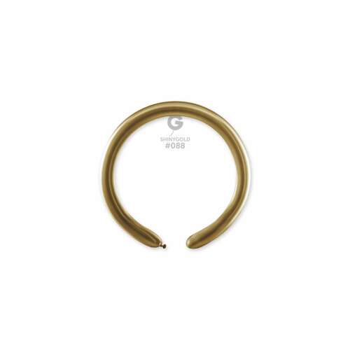 D4 modellező gumi léggömb shiny arany színben, 50 db / csomag