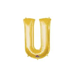 Fólia Lufi - Arany U Betű - 33 cm