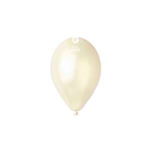 Gemar 33 cm ivory (krém / ekrü) színű latex lufi, lebomló, parti dekoráció - Gemar