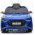 Kék Audi RS6 GT elektromos kisautó elölnézetből gyerekeknek