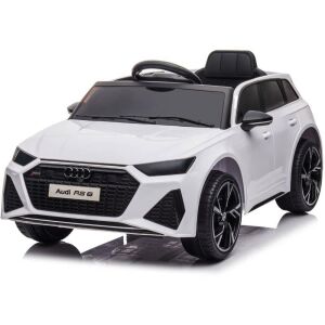 Elülső szögletes nézet fehér Audi RS6 GT elektromos játékautó - R-Sport