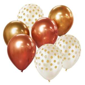 Gold- und Kupferballons, 7er-Pack, 12 Zoll, 30 cm, Latex, Partydekoration - Amscan