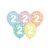 Pastelové balóny na dekoráciu na 2. narodeninovú oslavu, balenie 5 ks