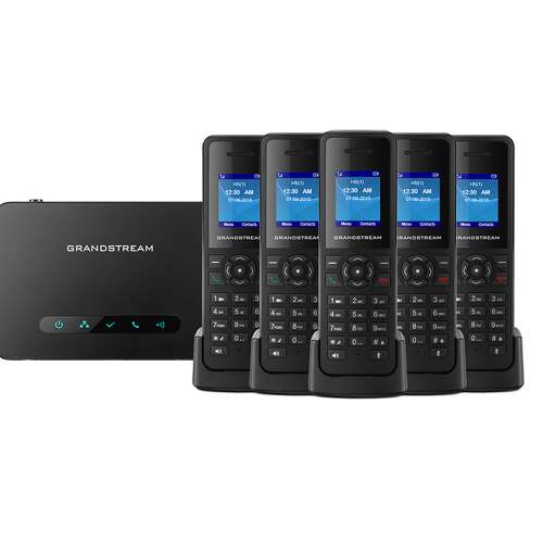 Sistem telefonic Grandstream GDP750 DECT IP cu 5 telefoane