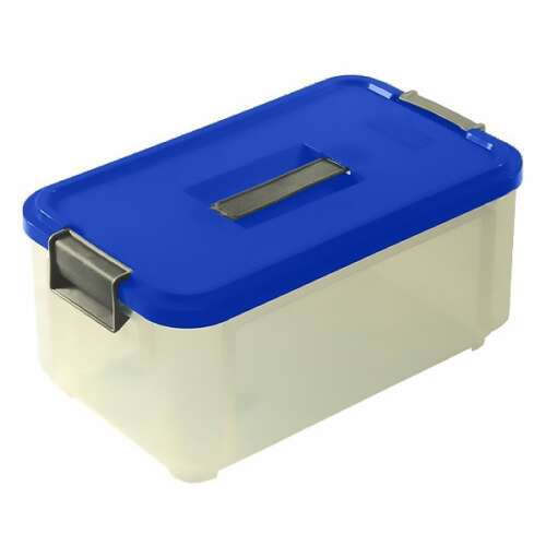 Tároló doboz CURVER műanyag fedővel 9,5L kék 47698250